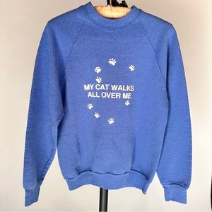 Vintage cat lady sweatshirt